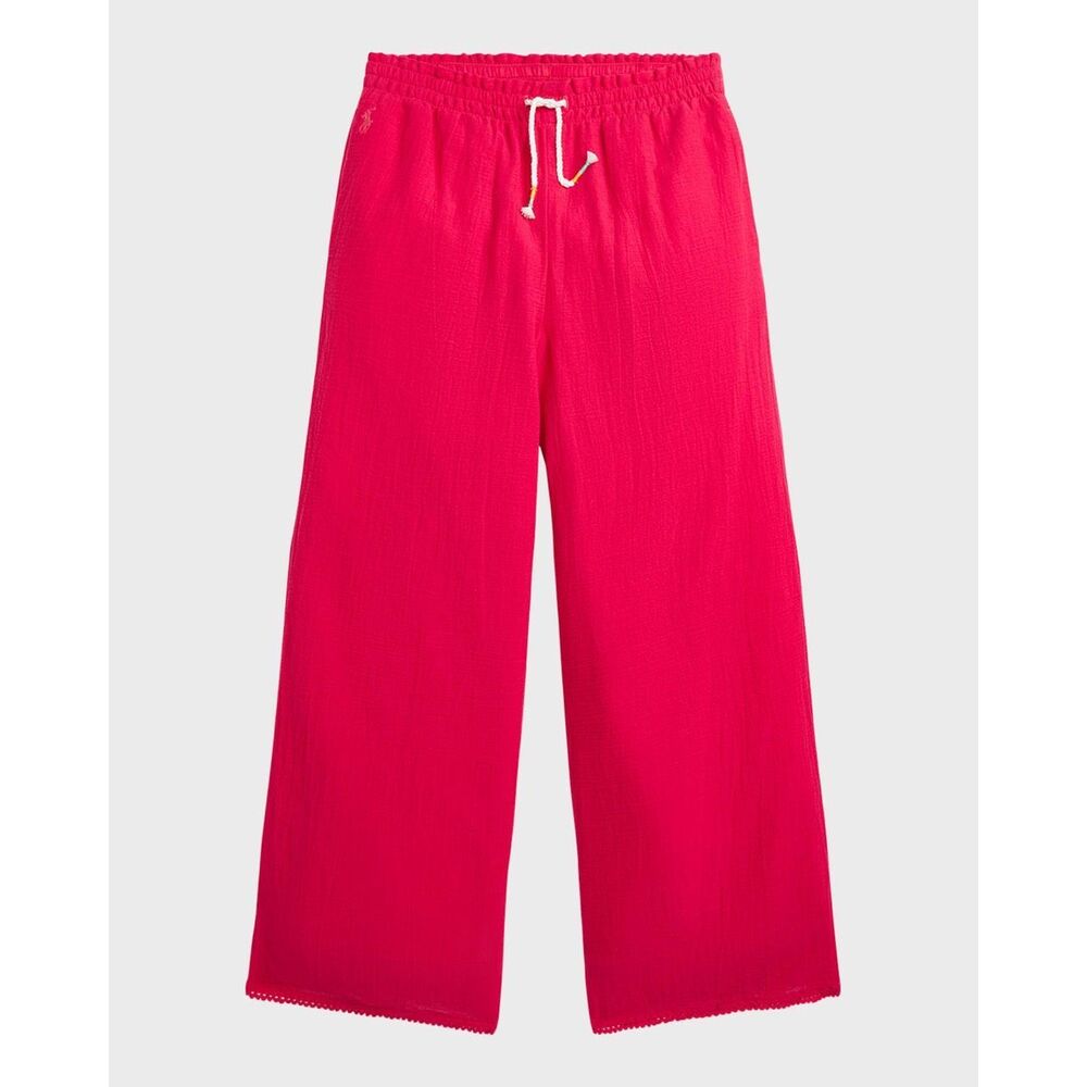 Polo Ralph Lauren Little Girl's & Girl's Flat-Front Gauze Pants - Vibrant Pink -